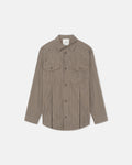Najib - Shirt - Brown/Creme