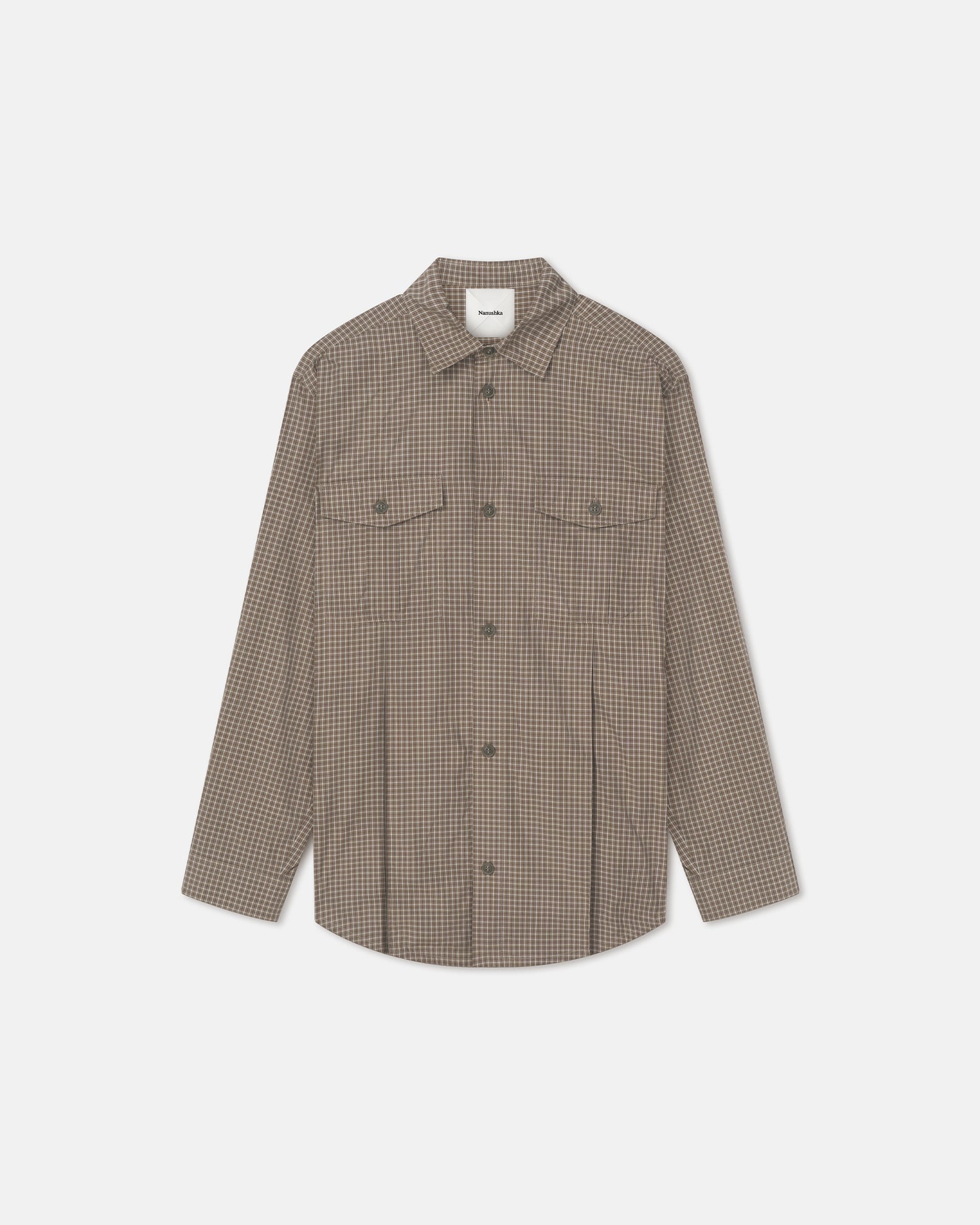 Najib - Checked Shirt - Brown/Creme