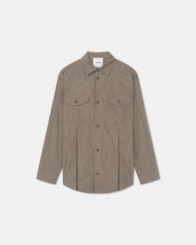 Najib - Checked Shirt - Brown/Creme