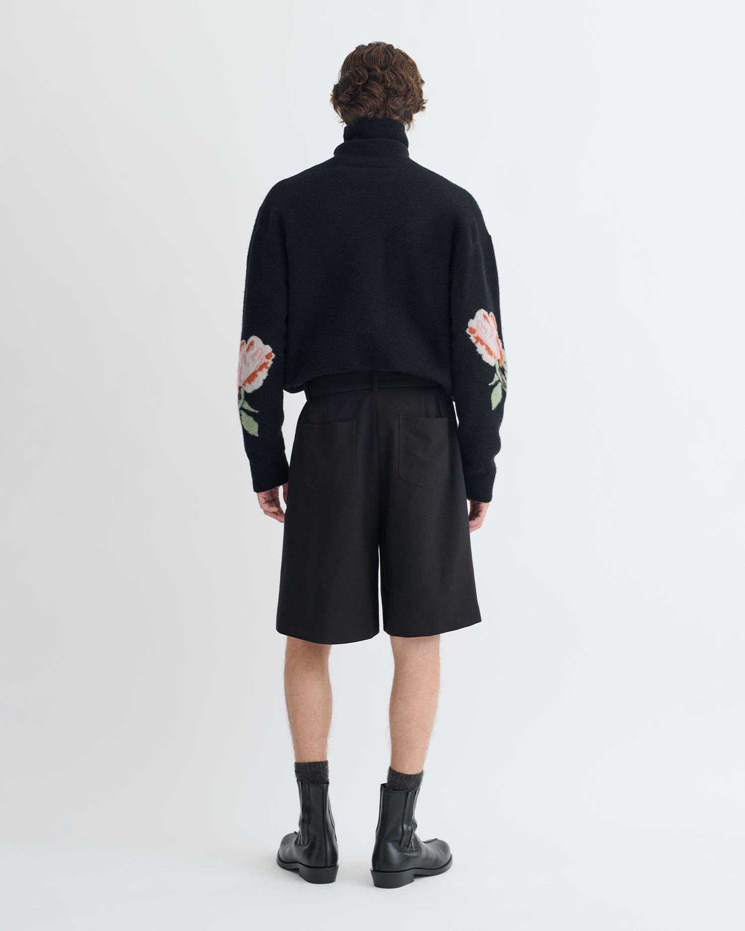 Derulo - Tailored Crepe Twill Shorts - Black – Nanushka