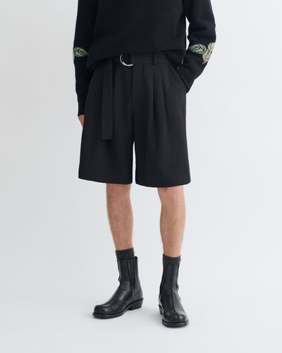 Derulo - Tailored Crepe Twill Shorts - Black