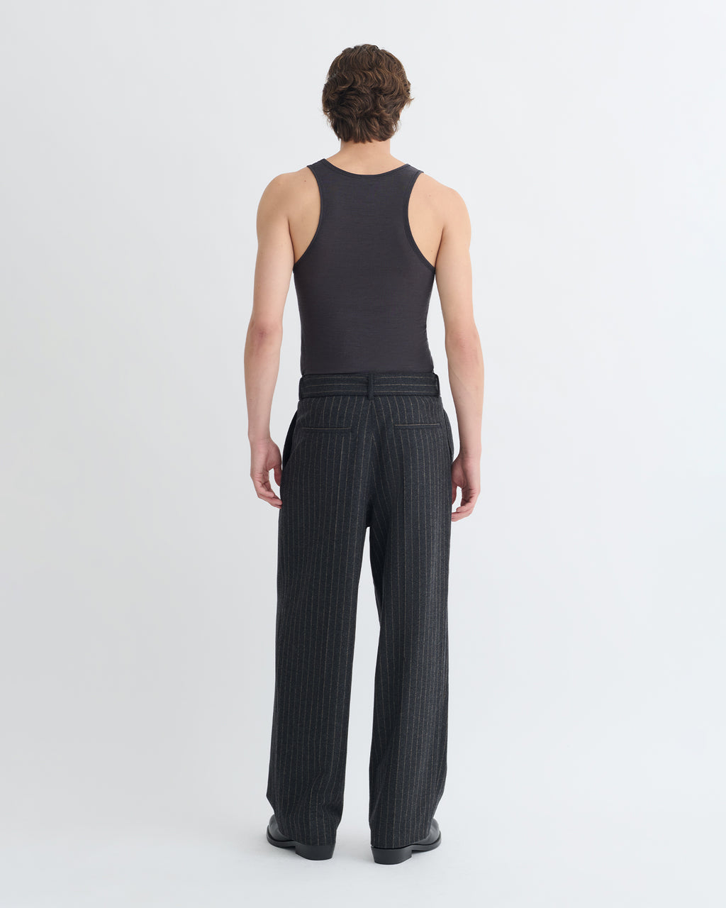 Jahi - Melange Wool Jersey Tank Top - Grey Melange