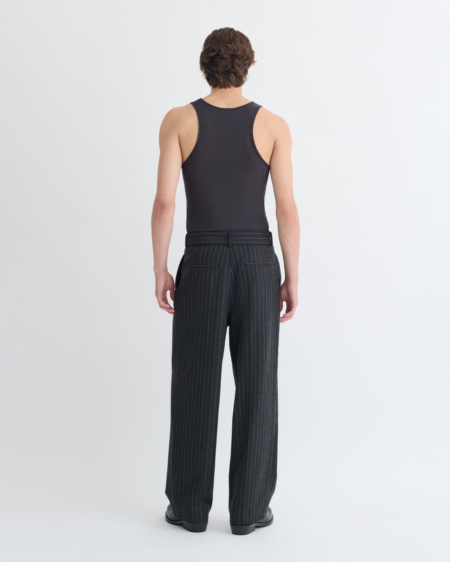 Jahi - Melange Wool Jersey Tank Top - Grey Melange