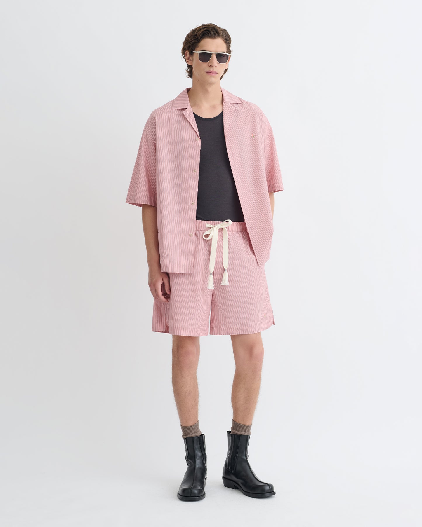 Anwel - Striped Shirt - Pink