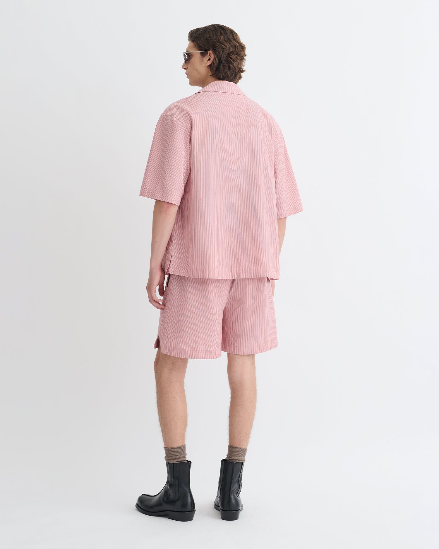 Anwel - Striped Shirt - Pink