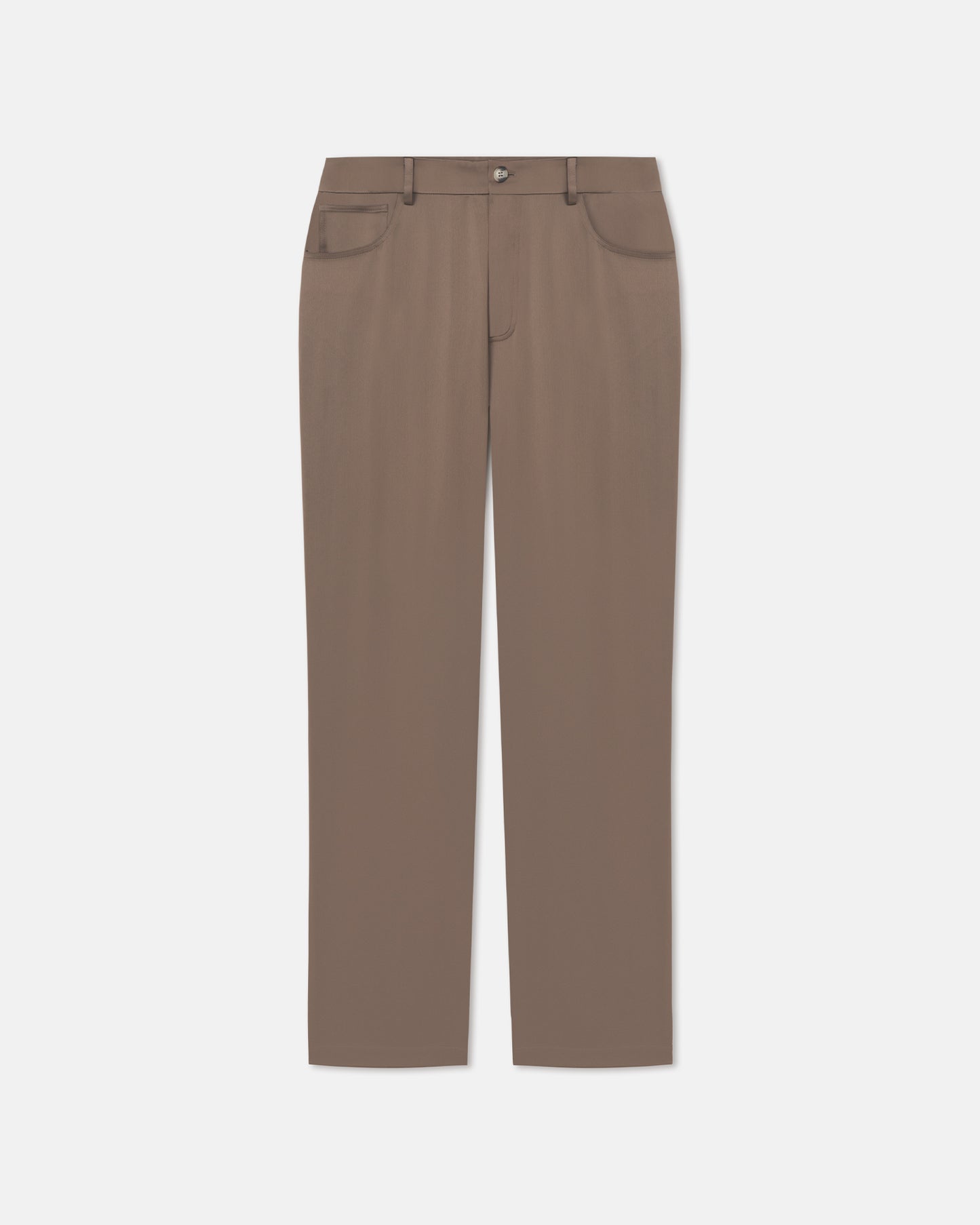 Macen - Slip Satin Trousers - Coffee Bean