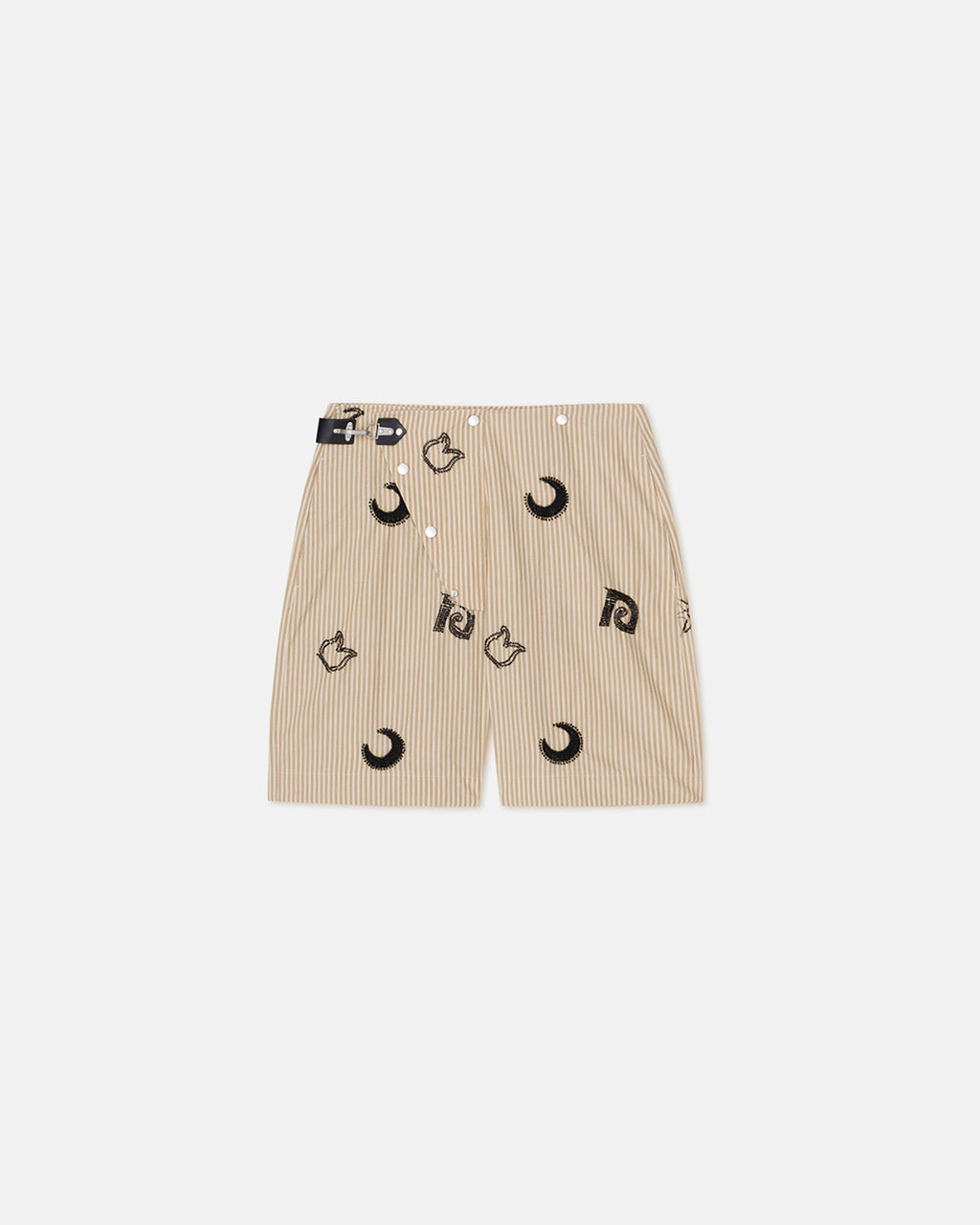 Markos - Beaded Shorts - Beige/Black