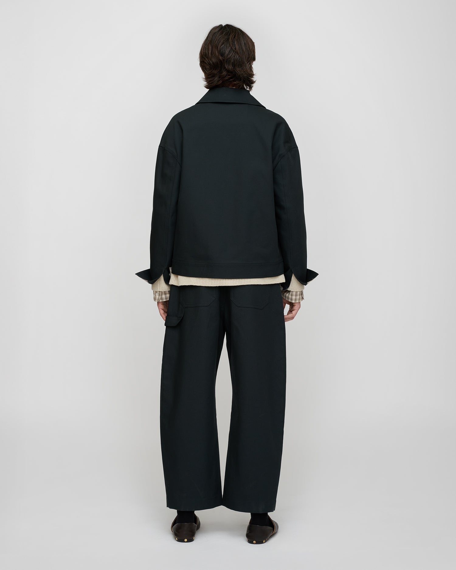 Delrico - Structured Twill Jacket - Anthracite