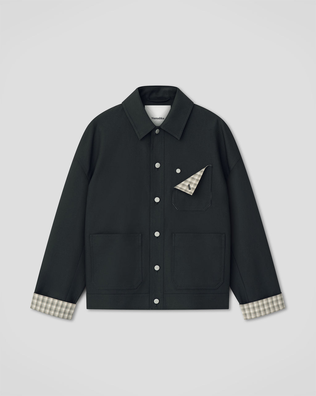 Delrico - Structured Twill Jacket - Anthracite