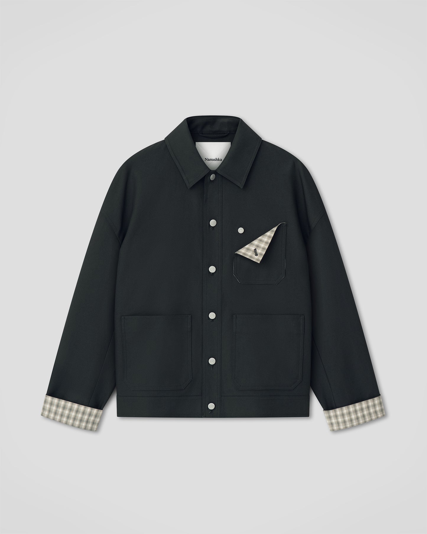 Delrico - Structured Twill Jacket - Anthracite