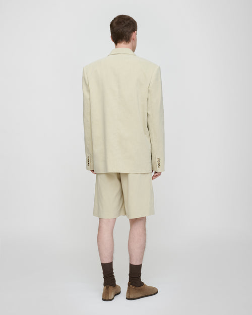 Anselm   double breasted blazer   faded sage