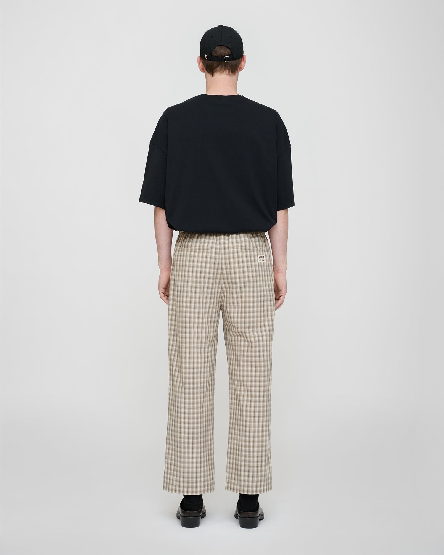 Alwin - Checked Shirting Pants - Creme/Grey