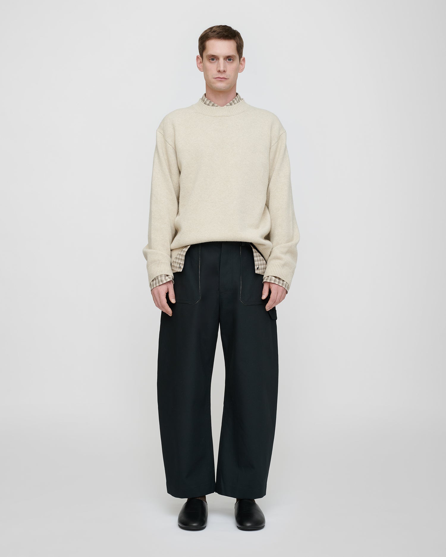 Estevon - Structured trousers - Anthracite – Nanushka