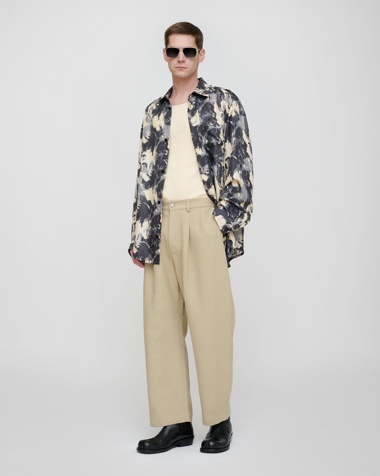 Roldan - Bonded Linen Trousers - Sand