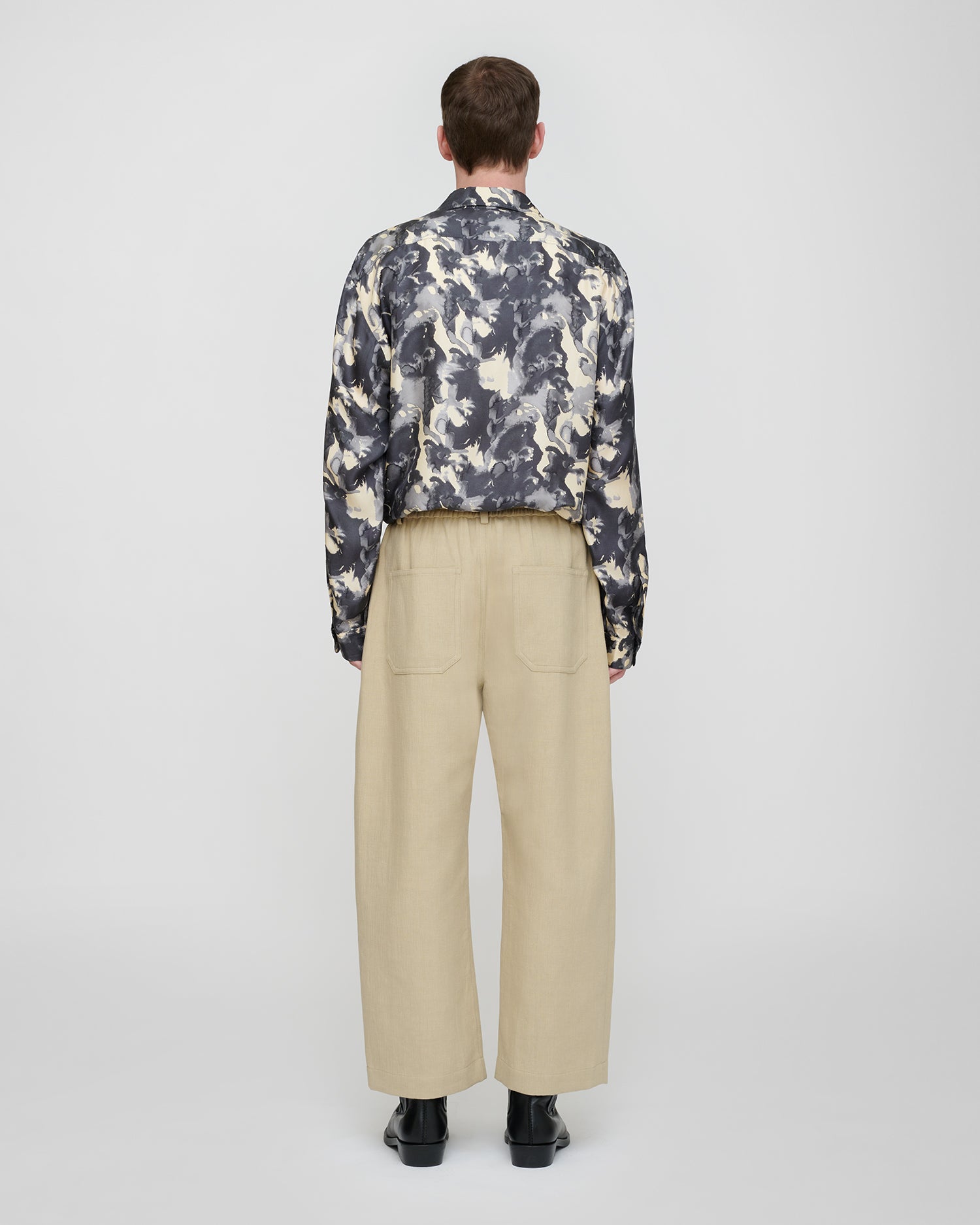 Roldan - Bonded Linen Trousers - Sand
