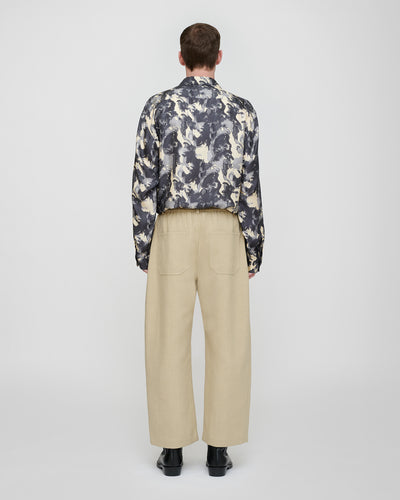 Roldan - Bonded Linen Trousers - Sand