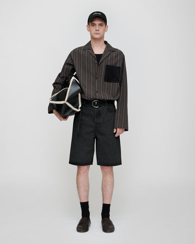 Mydal - Denim Belt - Washed Black