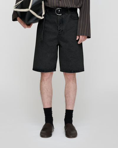 Mydal - Denim Belt - Washed Black