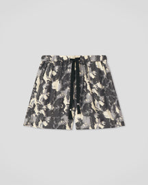 Anish - Twill Silk Shorts - Abstract Aquarelle