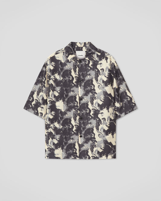 Anwell - Twill Silk Shirt - Abstract Aquarelle