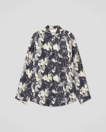 Sebas - Twill Silk Shirt - Abstract Aquarelle