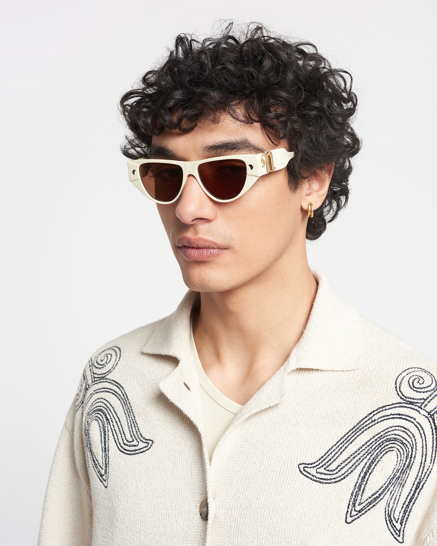 Emme - Bio-Plastic Cat-Eye Sunglasses - Shell Symbol