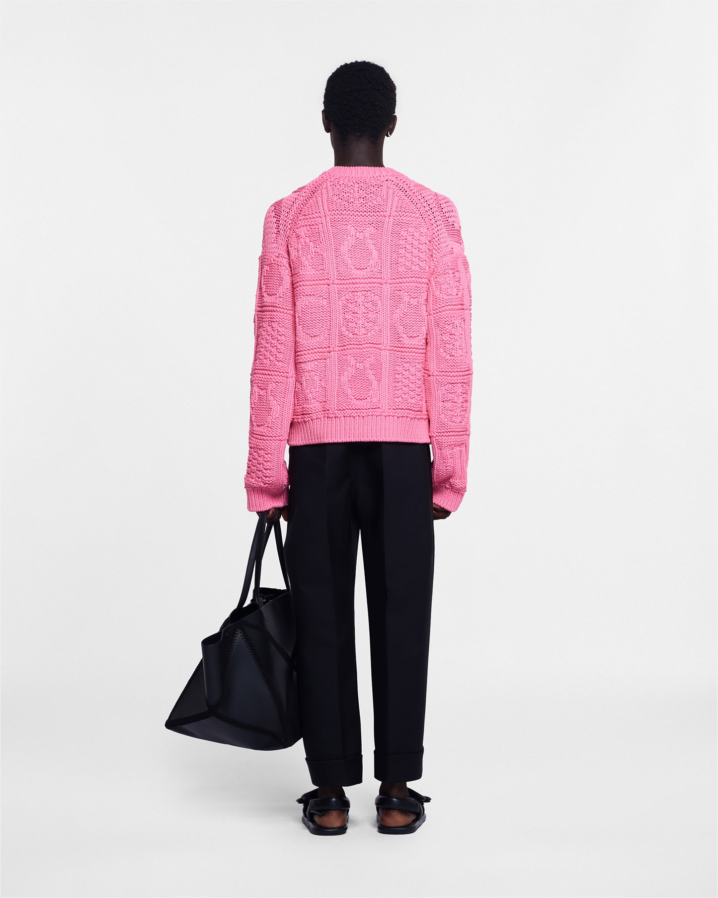 Revan - Cable-Knit Cotton-Blend Cardigan - Pink