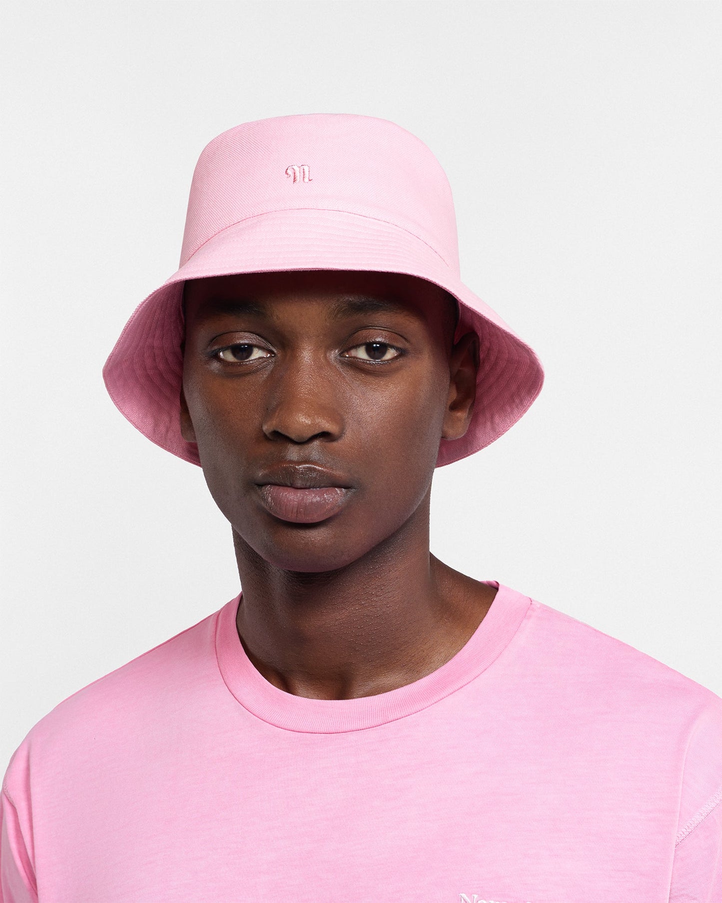 Caran - Cotton-Canvas Bucket Hat - Washed Pink Pf23