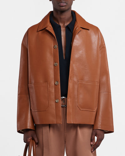 Seger - Regenerated Leather Jacket - Tan
