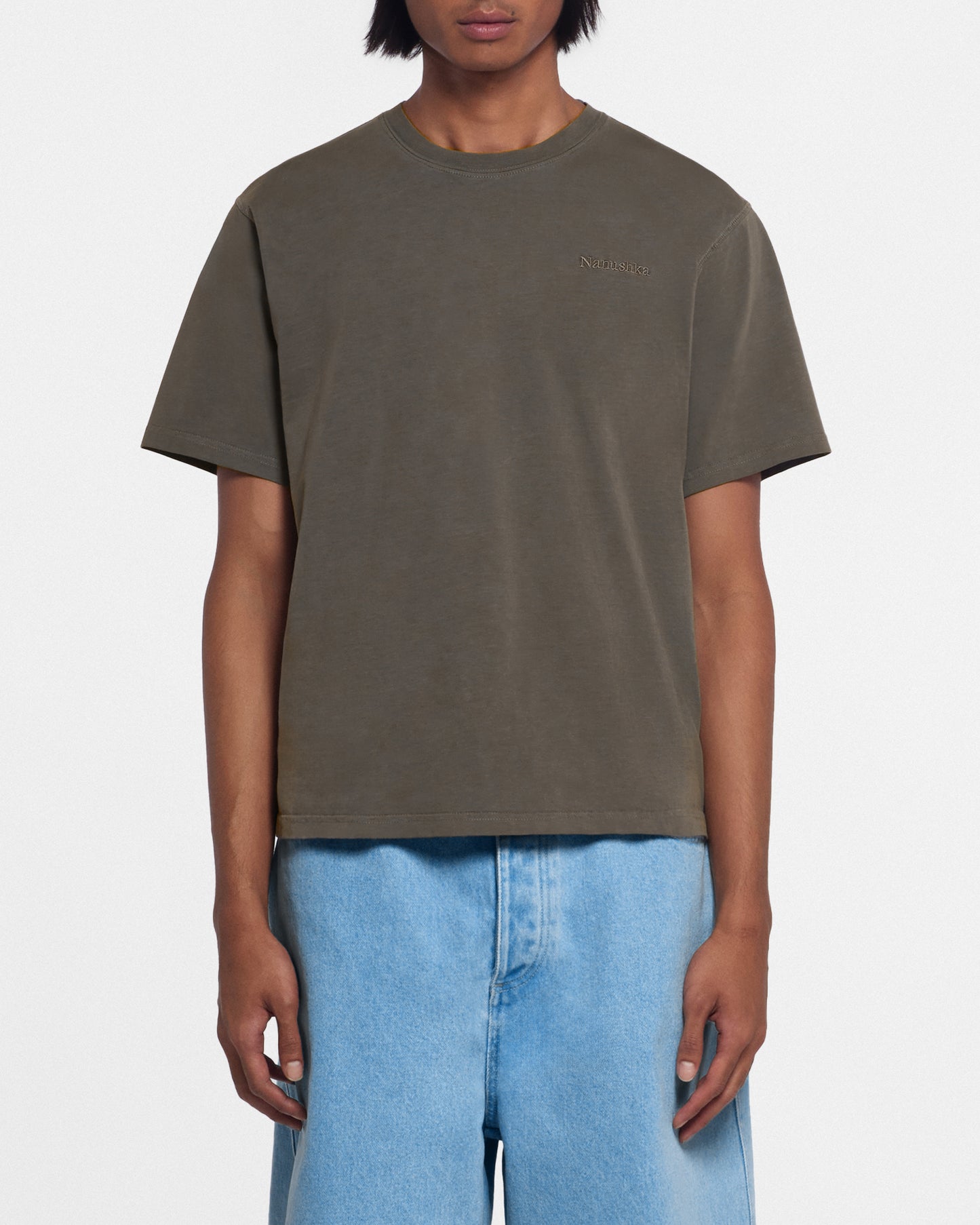 Reece - Organically Grown Cotton T-Shirt - Asphalt