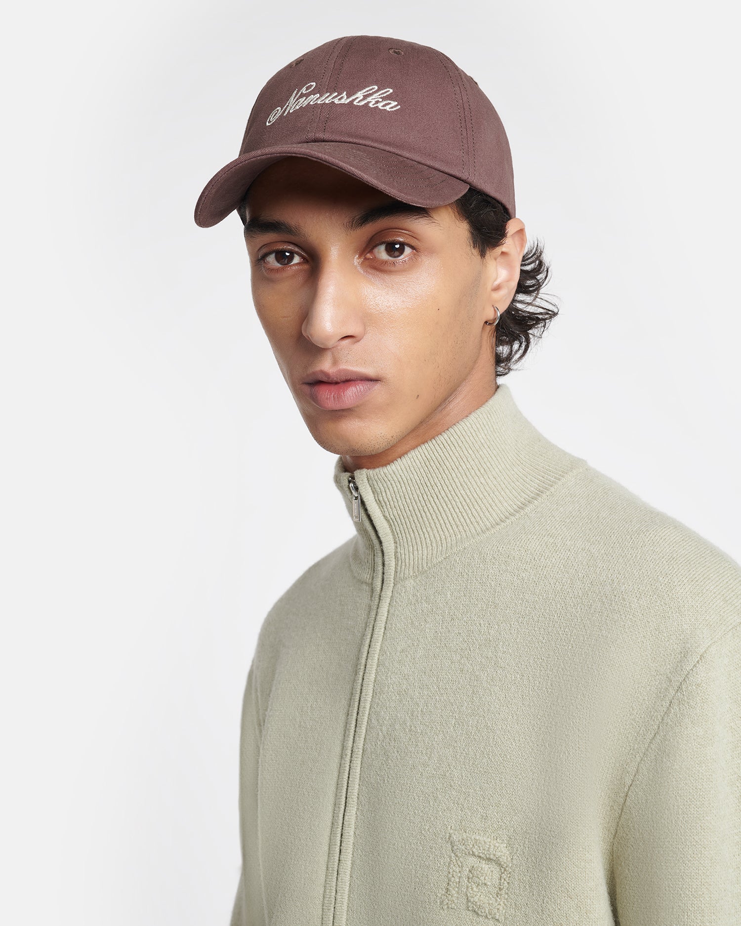 Val - Calligraphy Baseball Cap - Nutmeg