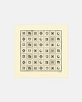 Shoul - Silk scarf - Moonbeam/Brown Kopjafa