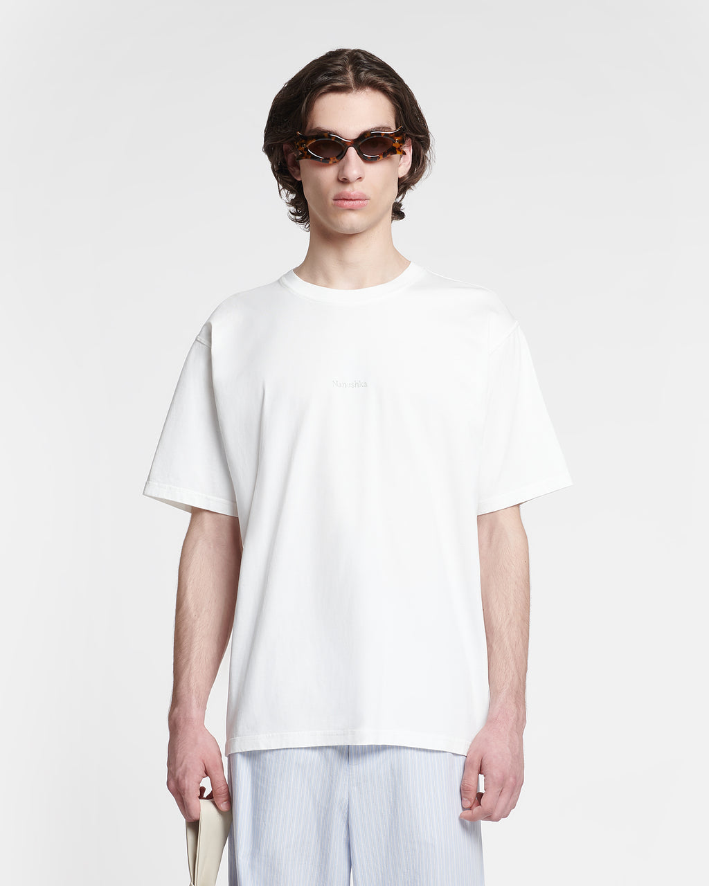 Reece - Embroidered T-shirt  - Off White