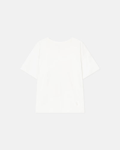 Wren - Embroidered Cotton-Jersey T-Shirt - Off White