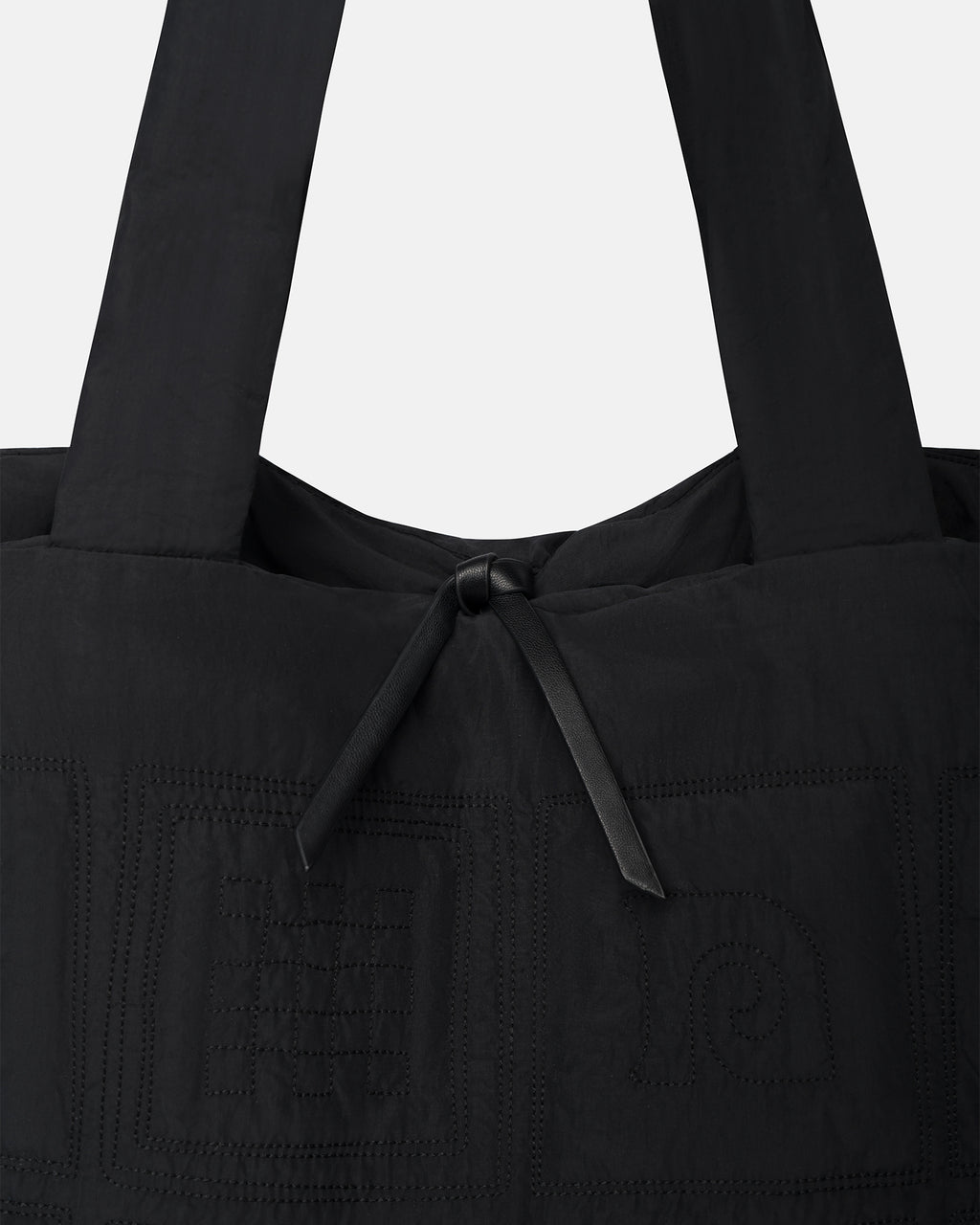 Symbol - Quilted Tech-Poplin Tote - Black