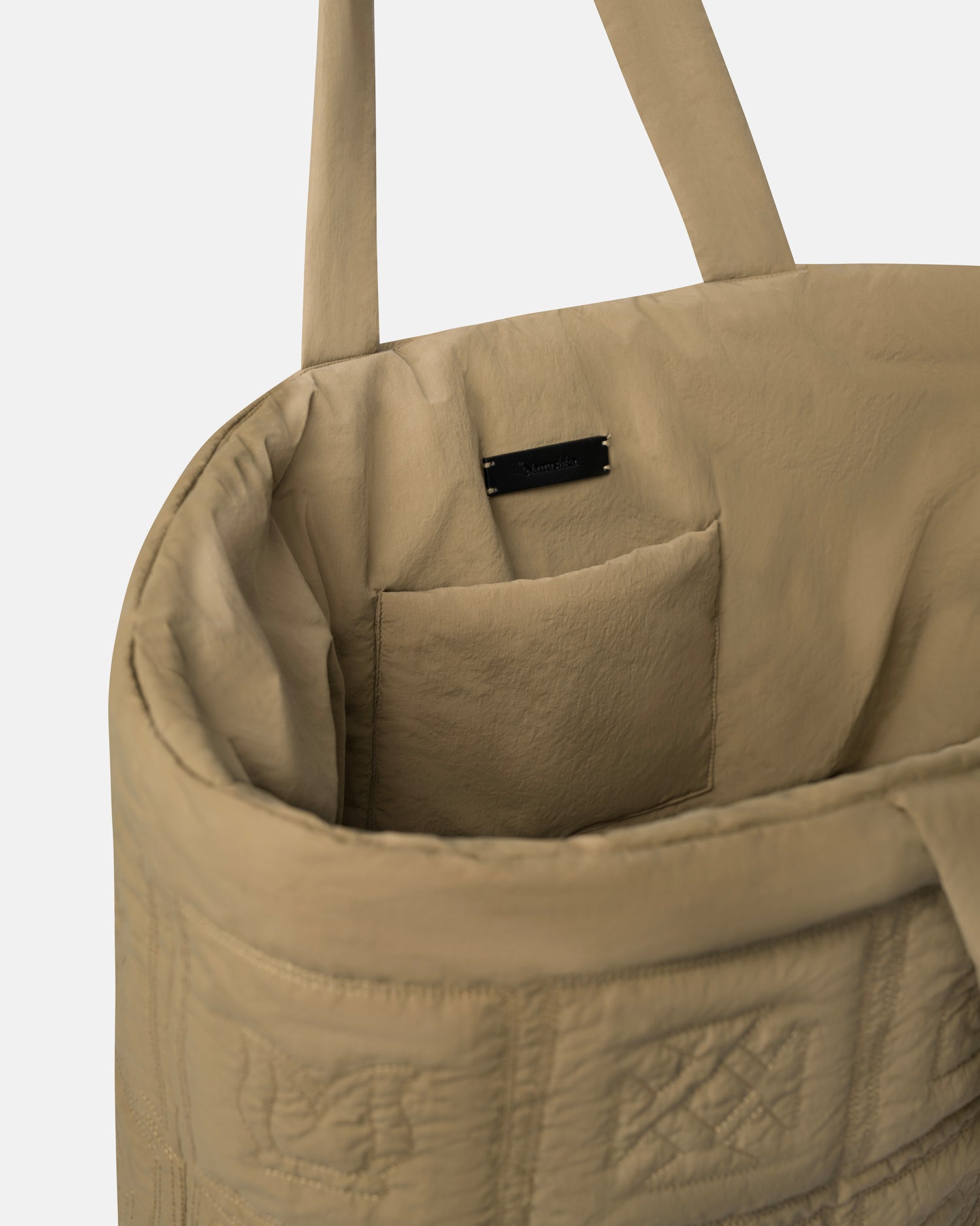 Symbol - Quilted Tech-Poplin Tote - Muted Khaki
