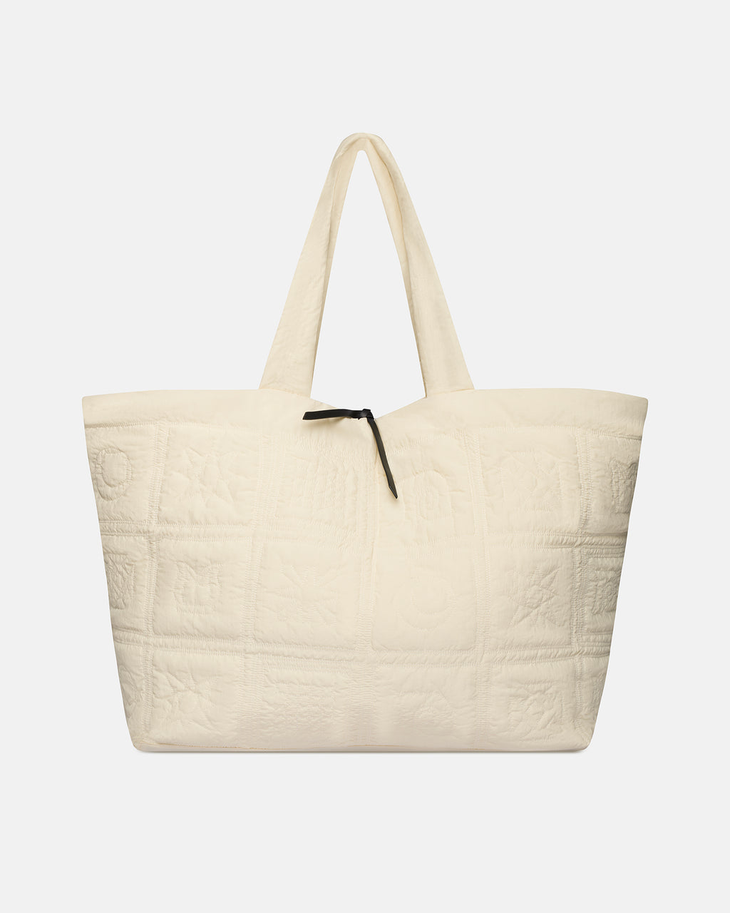 Symbol - Quilted tote bag - Creme
