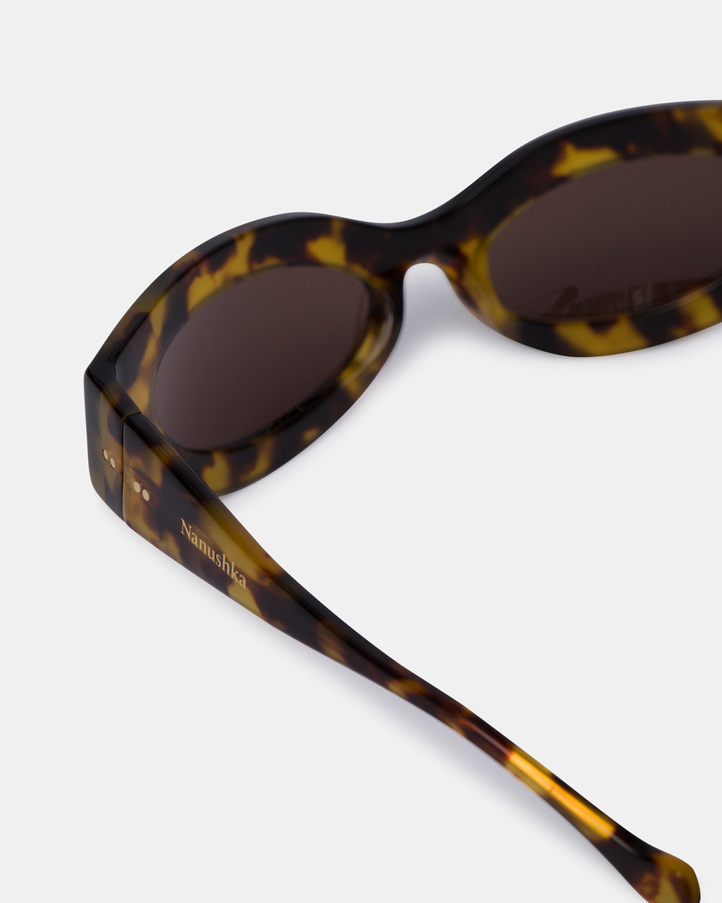 Trysta - Bioplastic sunglasses - Dark Amber