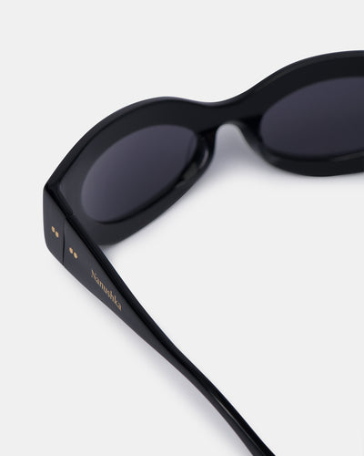 Trysta - Bio-Plastic Wrap Sunglasses - Black