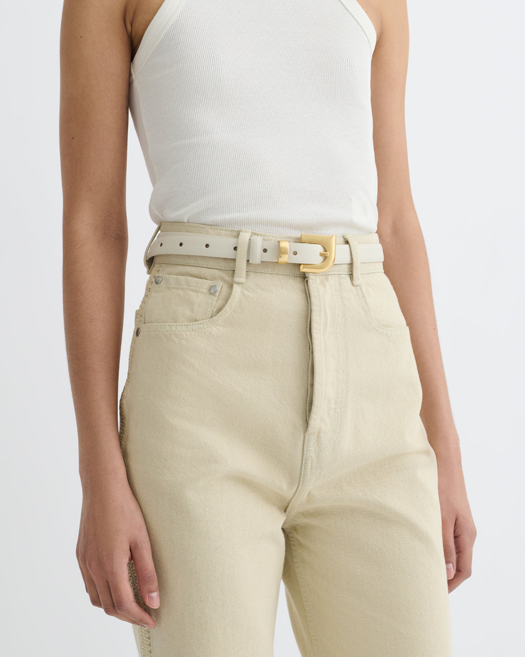 Darbie - N' Monogram Belt - Off White