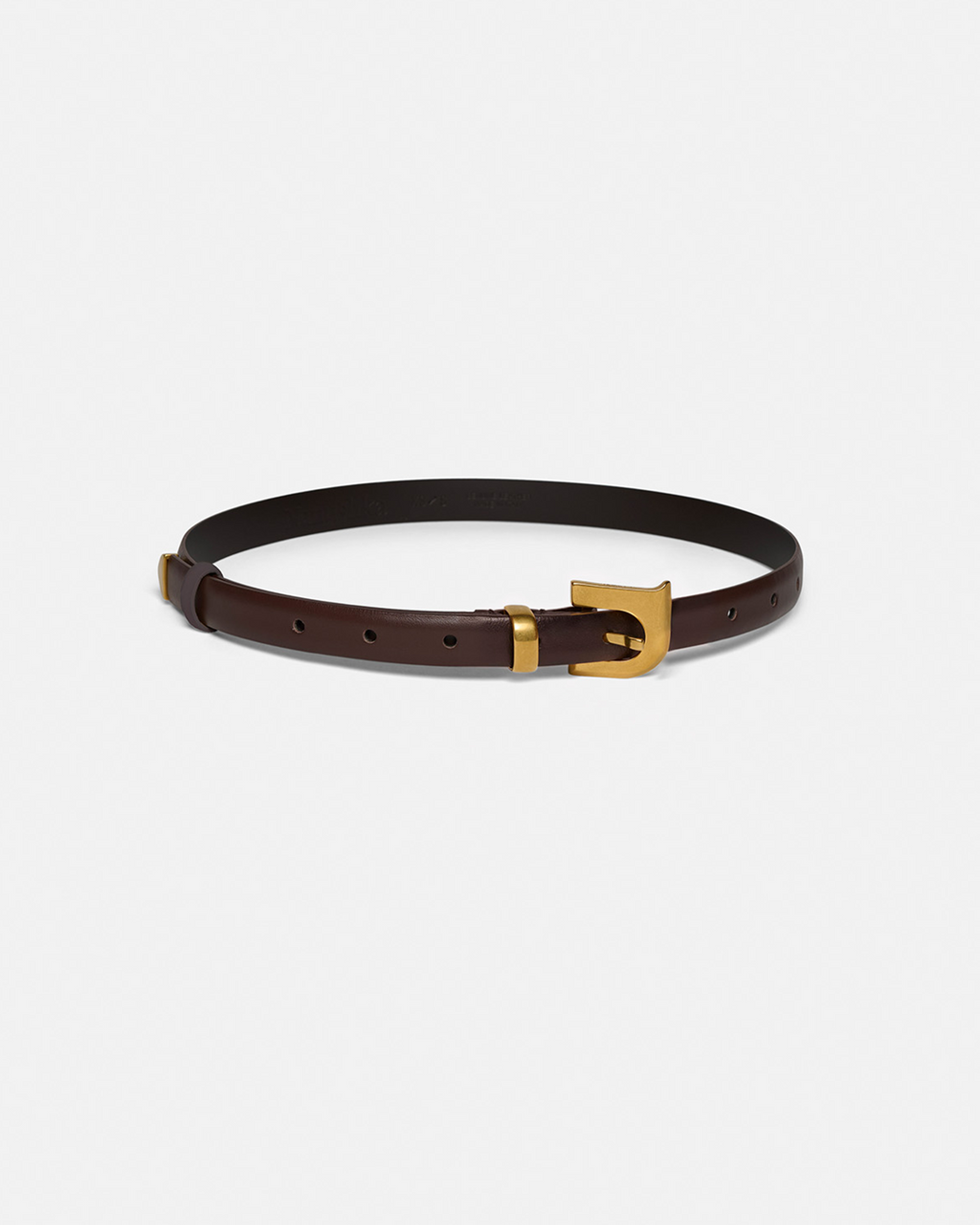 Darbie - Monogram belt - Dark Brown