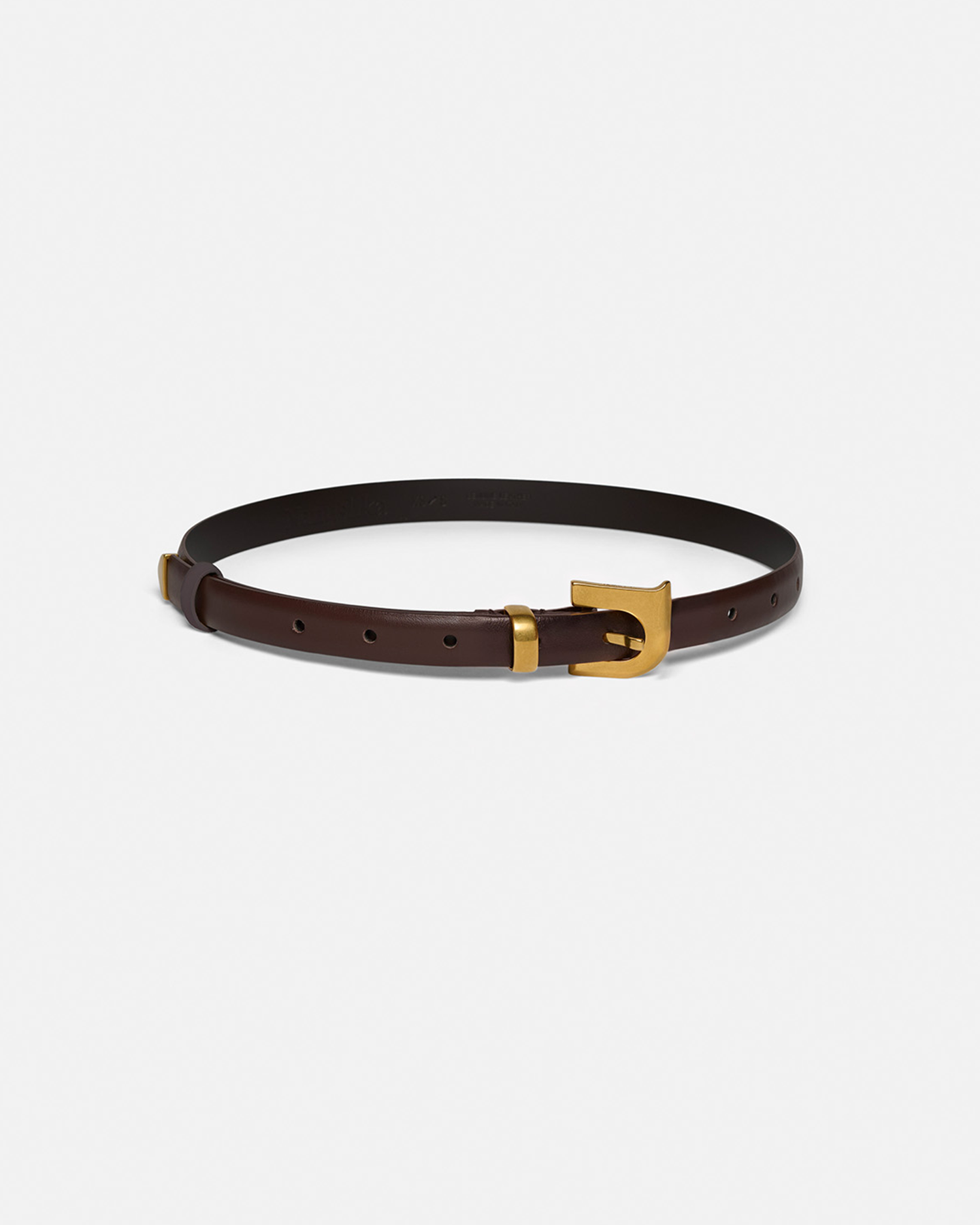 Darbie - N' Monogram Belt - Dark Brown