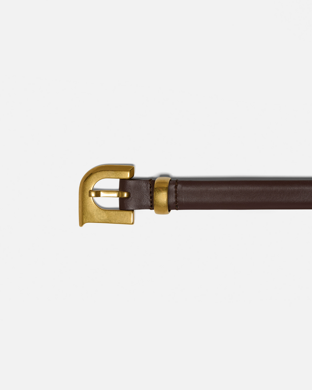 Darbie - Monogram belt - Dark Brown