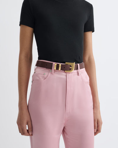 Ryker - N' Monogram Belt - Dark Brown