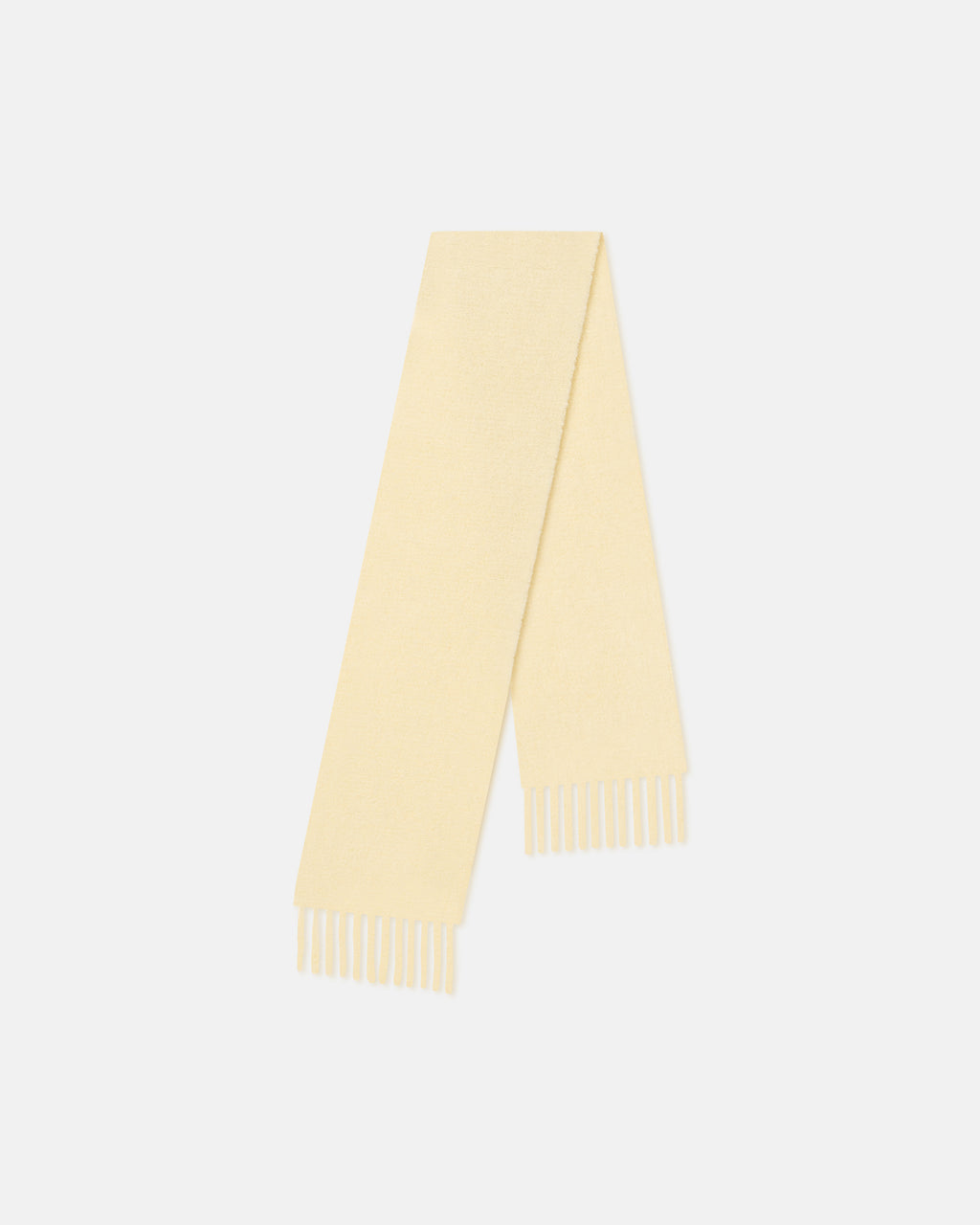 Fluff - Narrow Fringe Scarf - Moonbeam