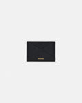 Origami - Leather cardholder - Black/Moonbeam