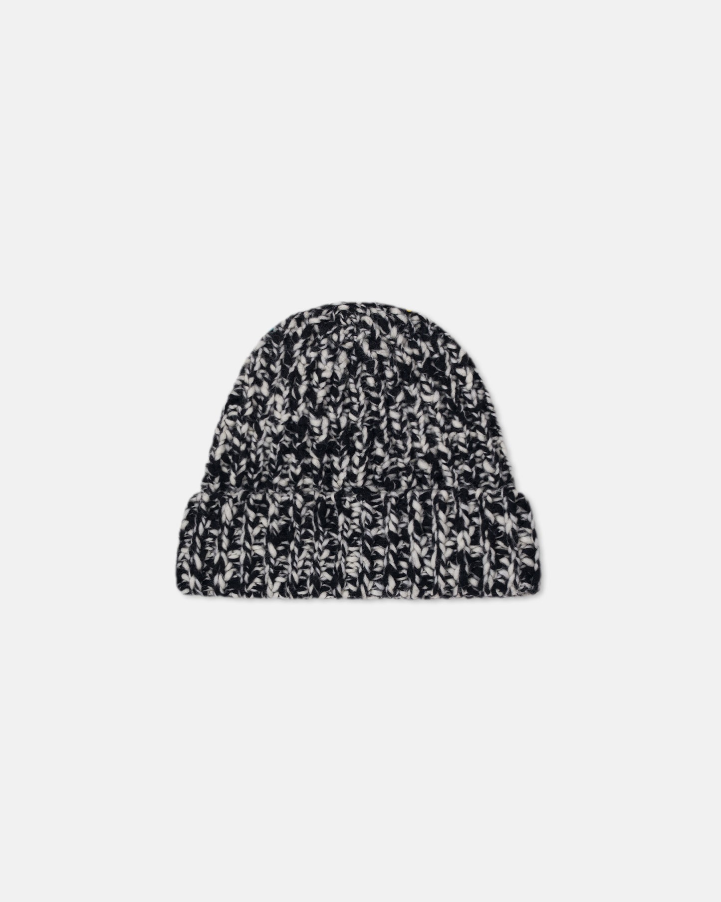Corey - Mouline Slub Wool Hat - Black/White