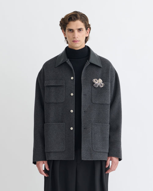Camilo   jacket   grey melange