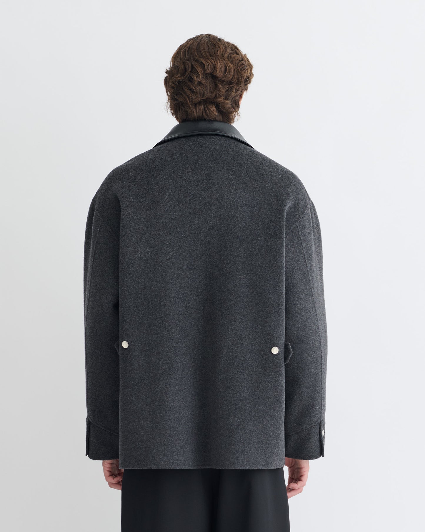Camilo - Double Wool Jacket - Grey Melange