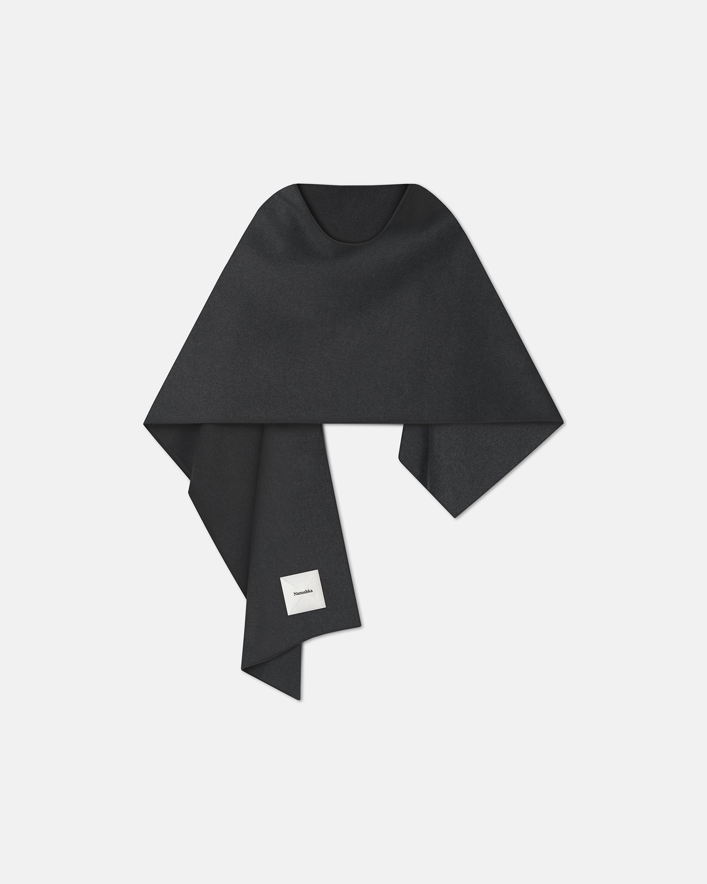Kamin - Double Wool Scarf - Grey Melange